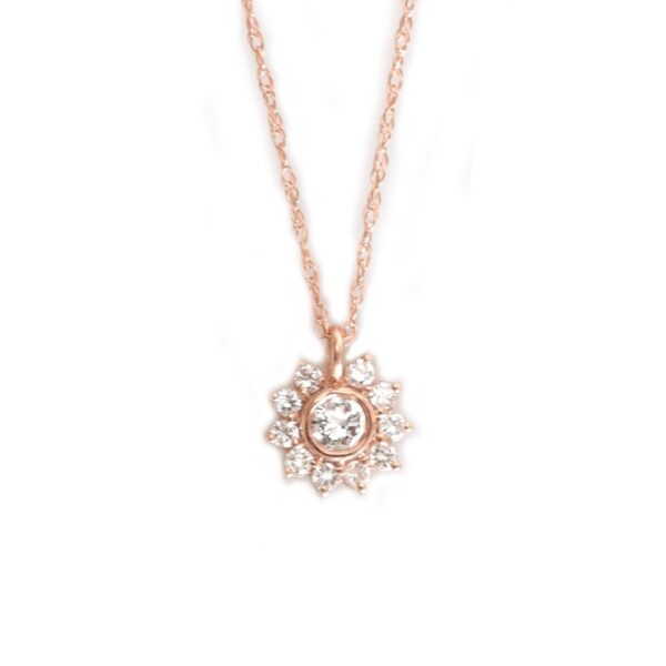 Diamond Sunflower Pendant Moondance Jewelry Gallery