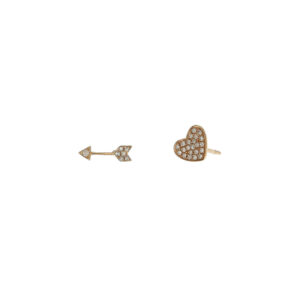 Heart & Arrow Pave Studs