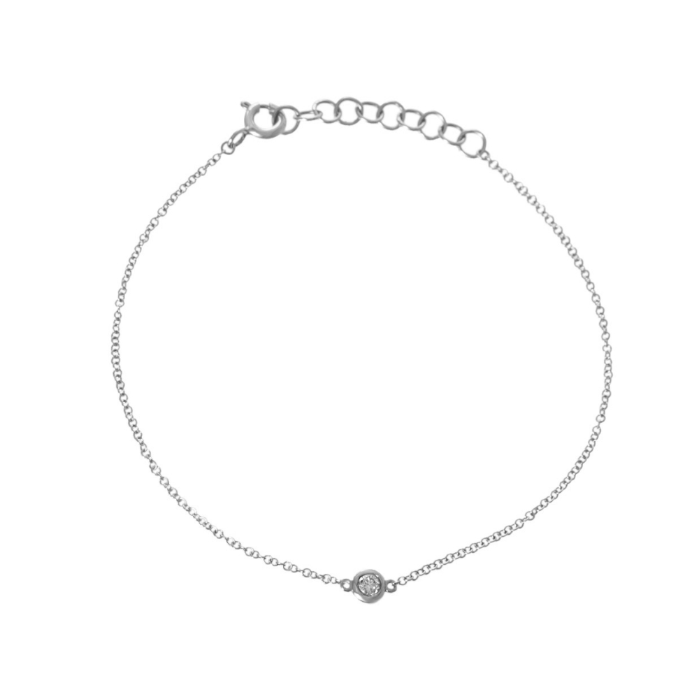 Single Bezel Diamond Bracelet - Moondance Jewelery Gallery