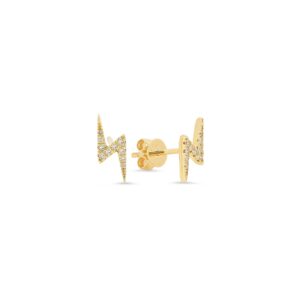 PAVE DIAMOND LIGHTNING STUDS