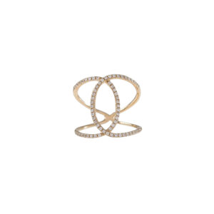 Crossover Circles Diamond Ring