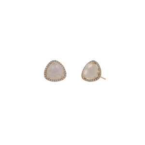 Trillion Moonstone & Pave Studs