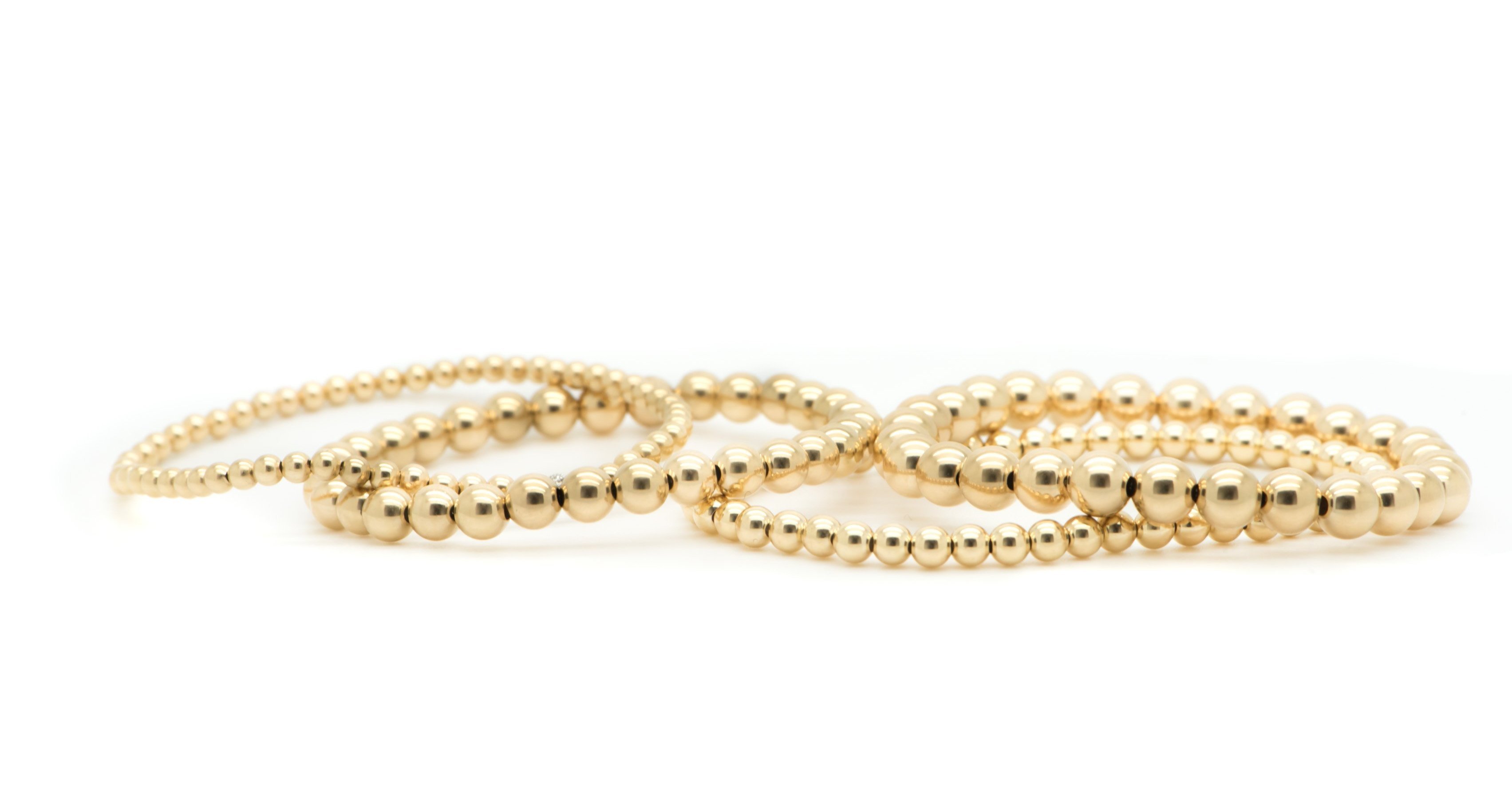 Gold Bead Bracelet (multiple sizes)