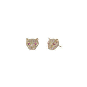 Pave Panther Studs