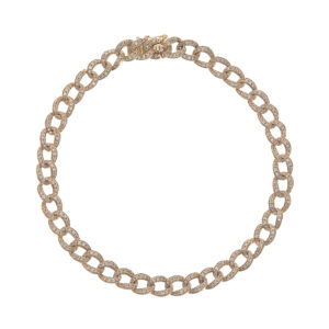 Classic Pave Diamond Chain Link Bracelet