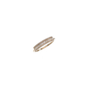 Baguette & Pave Diamond 1/4 Band