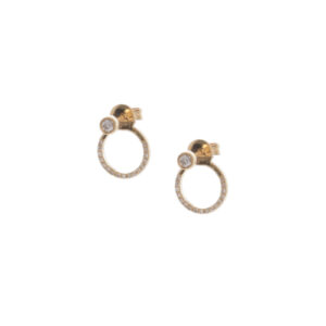 Diamond Circle Jacket Studs