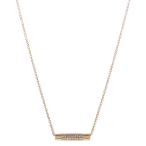 Diamond Barrel Necklace