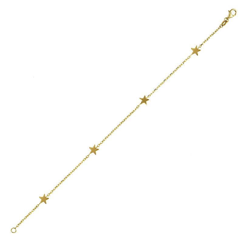 Gold bracelet hot sale with stars