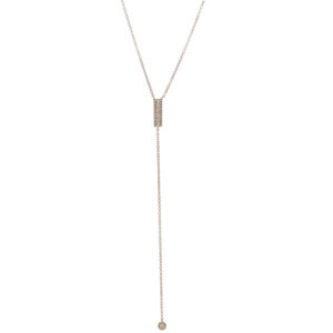 Vertical Baguette Diamond Lariat