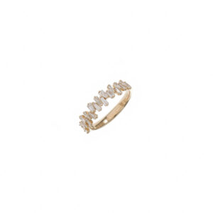 Staggered Baguette Diamond Ring