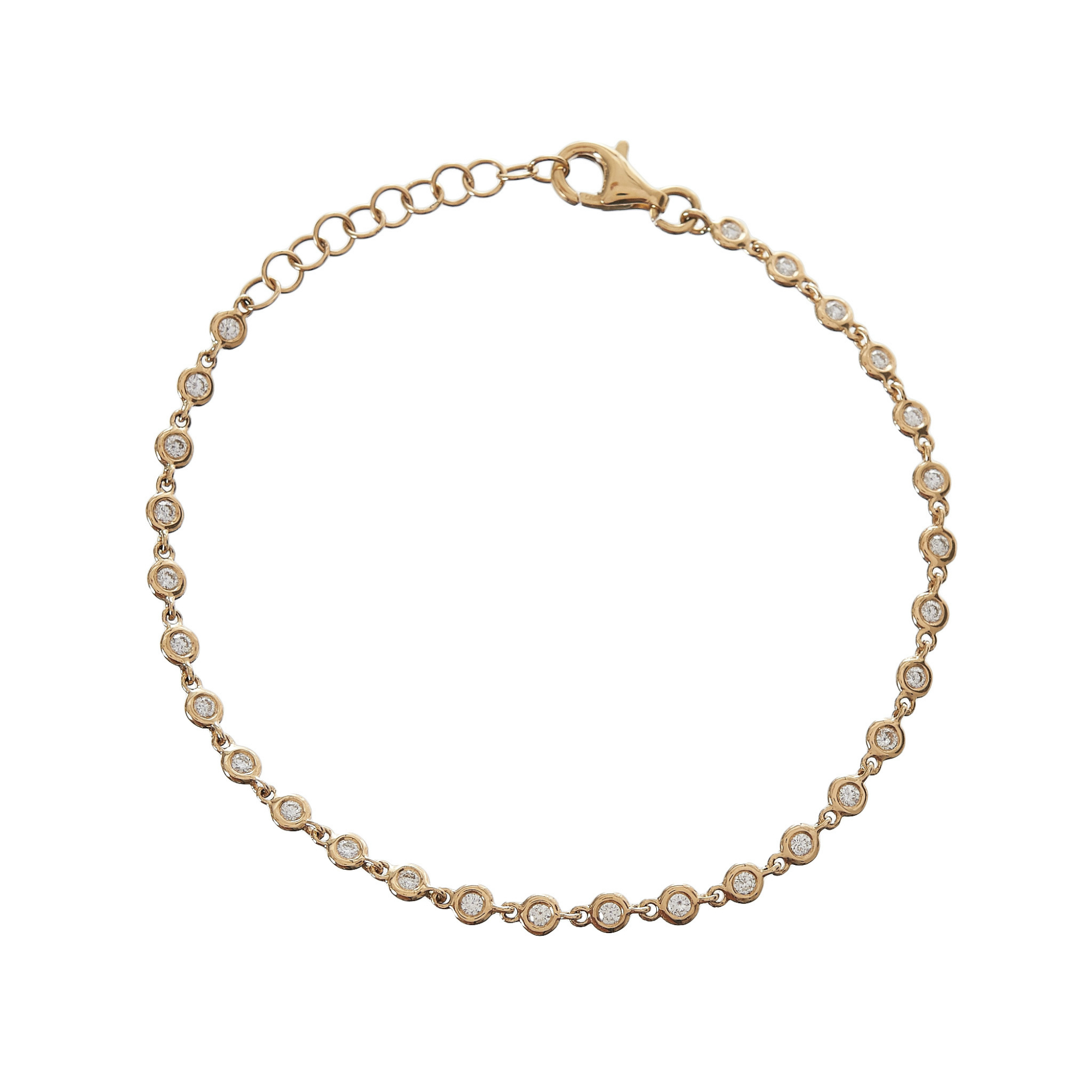 Diamond Bezel Set Bolo Bracelet (B1130) – R&R Jewelers