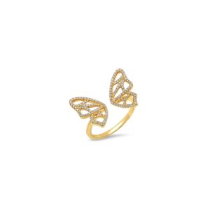 Pave Butterfly Ring