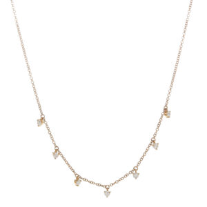 Multi Diamond Dangle Necklace