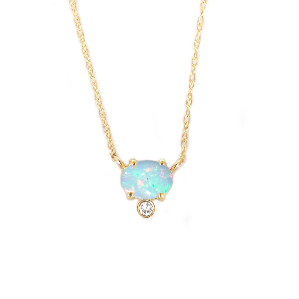 Opal & Diamond Fiore Pendant