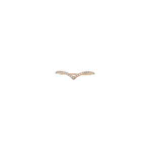 Pave Diamond Chevron Ring