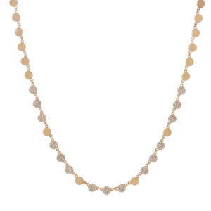 Multi Disc Diamond Necklace