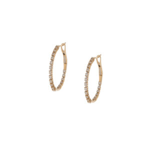 High-Low Diamond Hoops