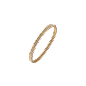 Scalloped Edge Diamond Bangle