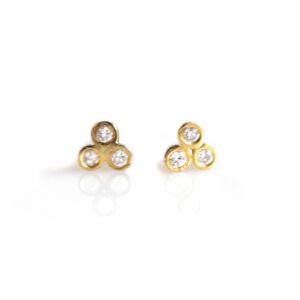 Diamond Trio Studs