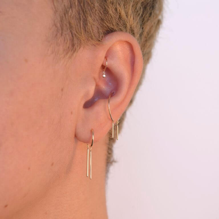 Jack & G Chime Hoop Earring