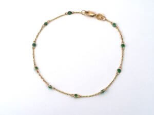 Emerald by the Yard Bracelet