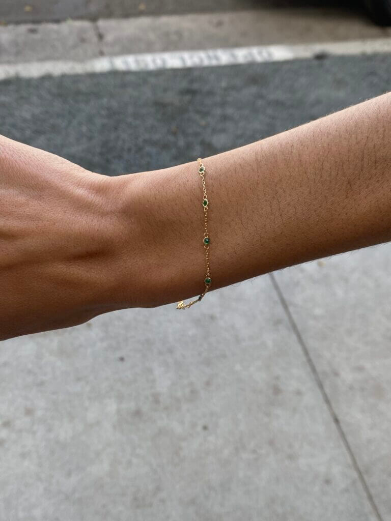 Emerald by the Yard Bracelet at Moondance Jewelry Gallery