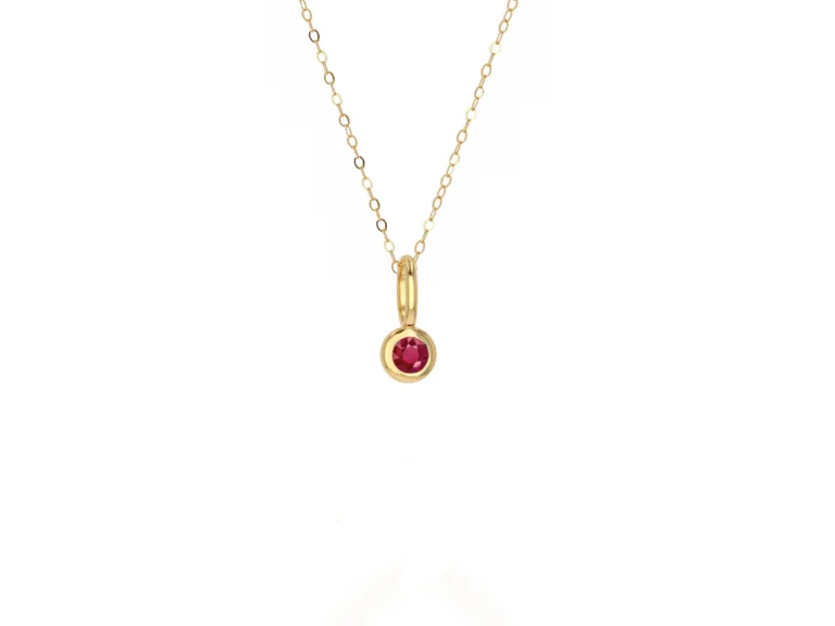 Mini Ruby Charm by Rachel Reid at Moondance Jewelry Gallery
