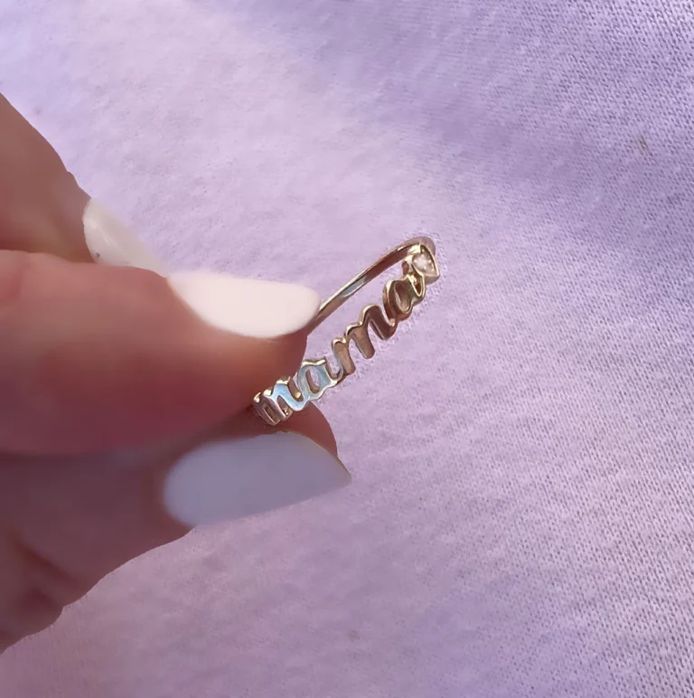 14k gold mama ring by La Kaiser