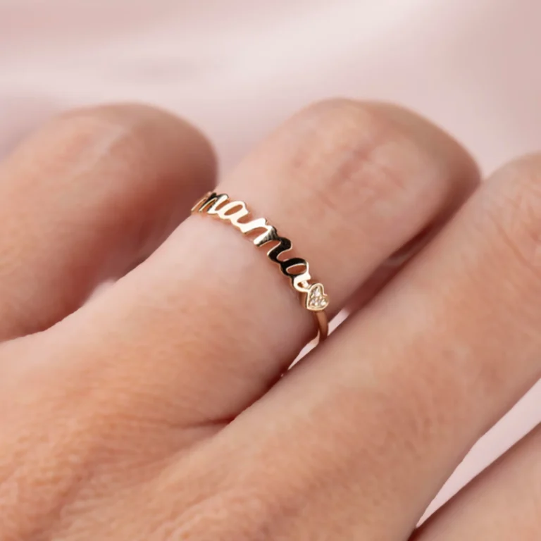 14k gold mama ring by La Kaiser