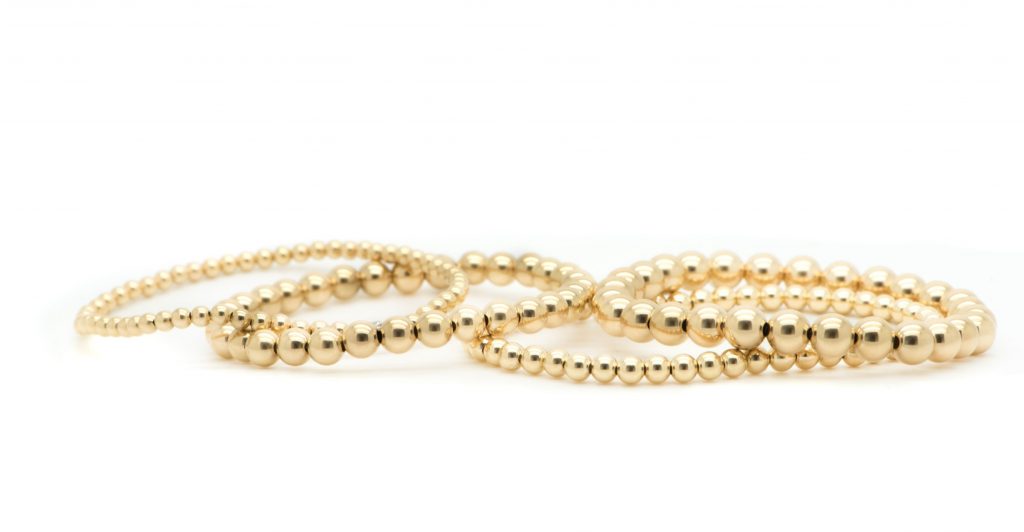 Gold Bead Bracelet (multiple sizes)