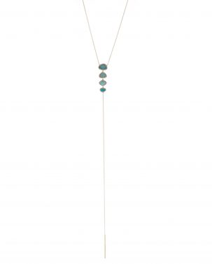 Opal and Pave Lariat