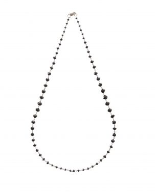 Black Diamond Bead Necklace