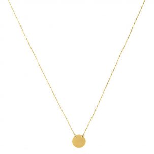 Simple Round Disc Necklace