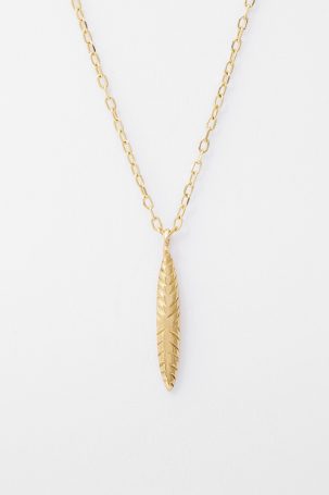 Etched Ovate Necklace