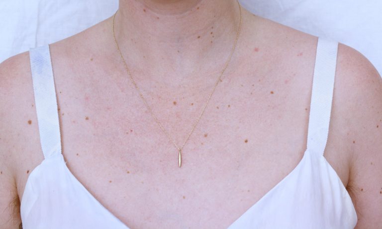 Etched Ovate Necklace