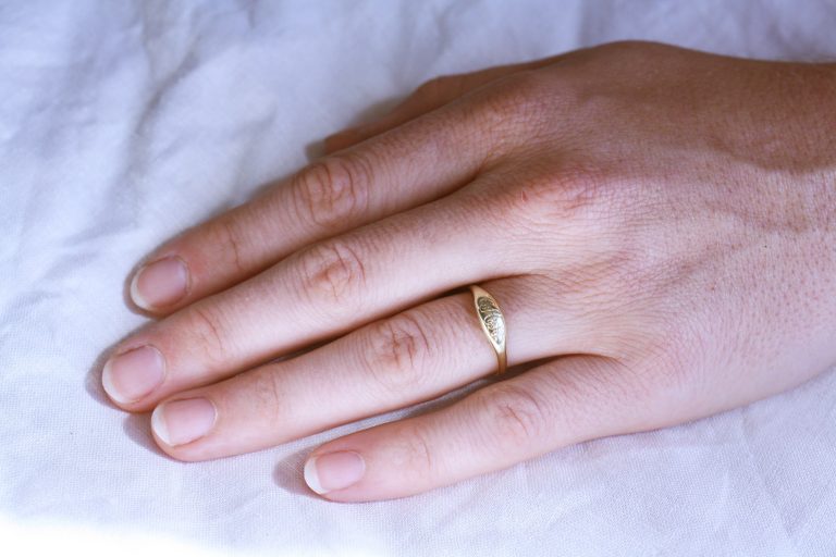 Engraved Ovate IV Signet Ring