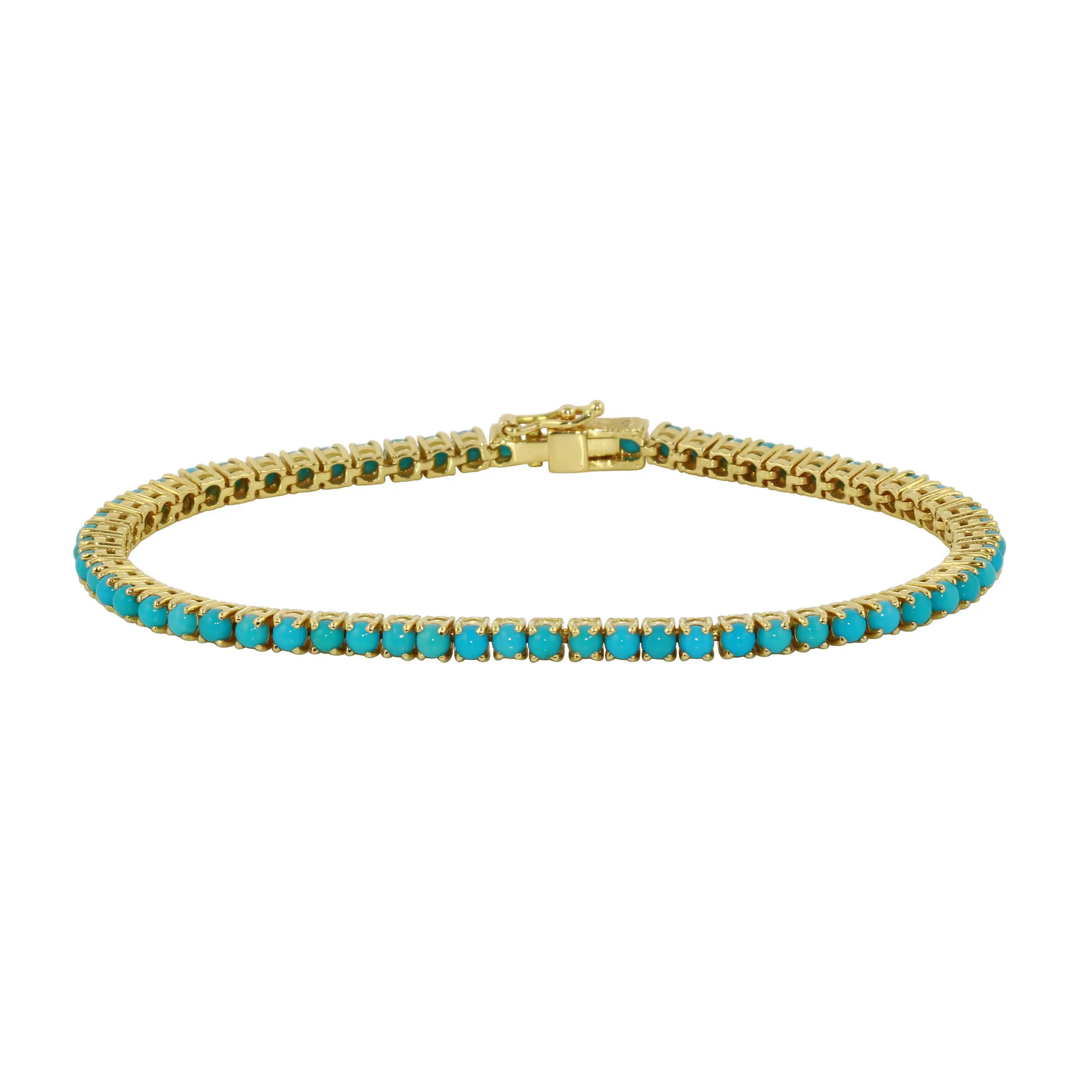 knop Onderscheppen Stapel Turquoise Tennis Bracelet - Moondance Jewelry Gallery