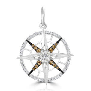 Vivaan Diamond Compass Pendant