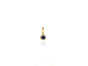 Mini Blue Sapphire Charm by Rachel Reid at Moondance Jewelry Gallery